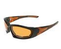 Slnečné okuliare  Urban Rider čierna / oranžová farba 