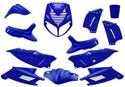 Sada plastov kapotáže  13 dielov  Modrá farba metalíza - Peugeot Speedfight 2