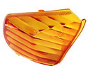 Sklíčko smerovky zadné ľavé , oranžová farba  s E- schválenie