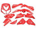 Plasty kapotáže  červená- 13 dielov  - Speedfight II