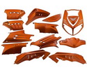 Plasty kapotáže  oranžová farba  - 13 dielov  - Speedfight II