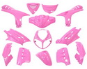 Plasty kapotáže ružové sada - 13 dielov - Speedfight II