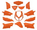 Plasty kapotáže  oranžová farba  matná  - 13 dielov  - Speedfight II
