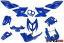 Sada plastov kapotáže  12 dielov  SPS-Racing Modrá farba matná - Yamaha Nitro - Aerox