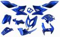 Sada plastov kapotáže  12 dielov  SPS-Racing Modrá farba metalíza - Yamaha Nitro - Aerox