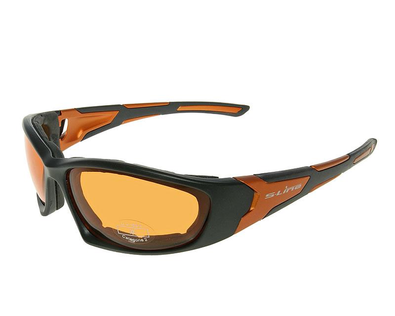 Slnečné okuliare  Urban Rider čierna / oranžová farba 