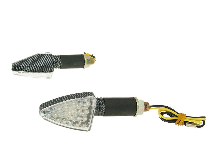 Smerovky  M10 LED Carbon-Look Mini, lang
