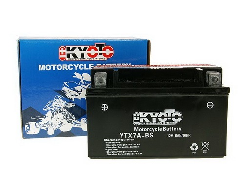 Batéria Kyoto YTX7A-BS MF bezúdržbová 