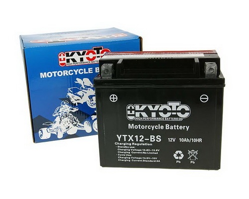 Batéria Kyoto YTX12-BS MF bezúdržbová 