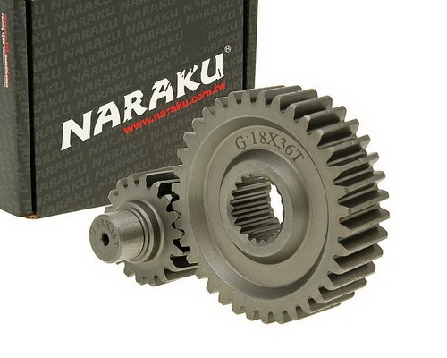 Prevod sekundárny  Naraku Racing 18/36 +35% - GY6 125/150ccm 152/157QMI