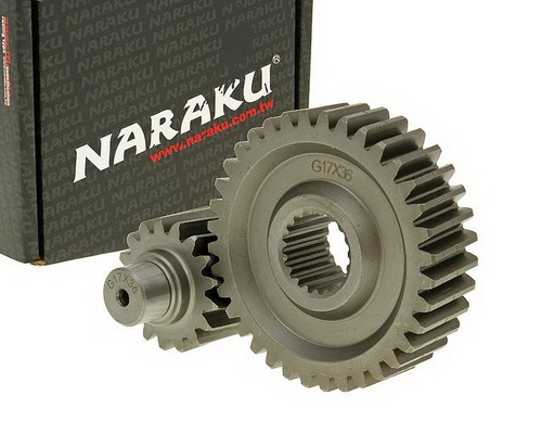 Prevod sekundárny  Naraku Racing 17/36 +31% - GY6 125/150ccm 152/157QMI