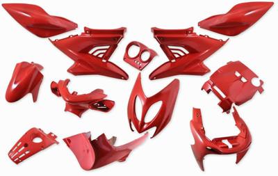Sada plastov kapotáže  12 dielov  SPS-Racing Scuderia - červená farba - Yamaha Nitro - Aerox