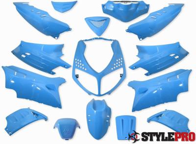 Sada plastov kapotáže  15 dielov  SPS-Racing ľadová modrá farba - Peugeot Speedfight 2