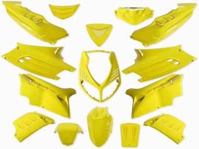 Sada plastov kapotáže  15 dielov  SPS-Racing žltá - Peugeot Speedfight 2