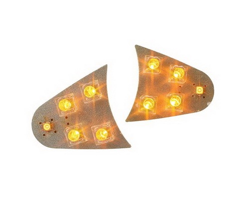 Smerovky STR8 LED Doppeloptik orange