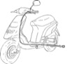 Lanko brzdy zadného kolesa - Italjet Milenium 125/150 4t LC