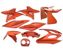 Plasty kapotáže  Flash oranžová farba  - 9 dielov  - Aerox, Nitro