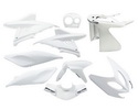 Plasty kapotáže  biela farba  - 9 dielov  - Aerox, Nitro