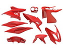 Plasty kapotáže červená- 9 dielov  - Aerox, Nitro