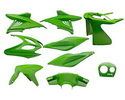 Plasty kapotáže  zelená - 9 dielov  - Aerox, Nitro