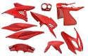 Sada plastov kapotáže  9 dielov  SPS-racing Scuderia - červená farba  Aerox - Nitro