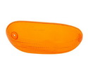 Sklíčko smerovky predné  pravá strana   oranžová farba  - Gilera Stalker