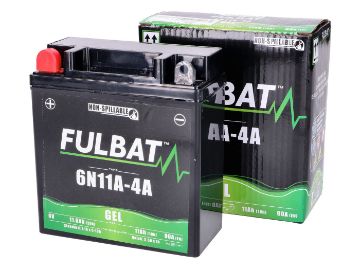 Obrázok z batéria Fulbat 6N11A-4A 6V 11Ah GEL pre Simson S50, S51, SR50, SR80, MZ TS, ES, ETS