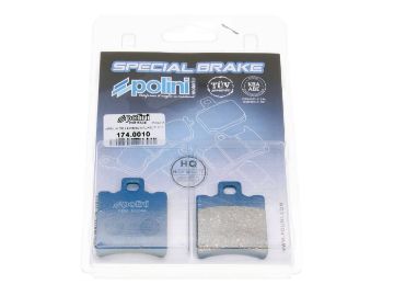 Obrázok z brzdové doštičky Polini organic pre Race pre Aprilia Malaguti MBK Piaggio Yamaha