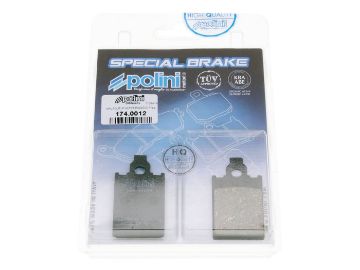 Obrázok z brzdové platničky Polini organic pre Malaguti, Piaggio, Simson