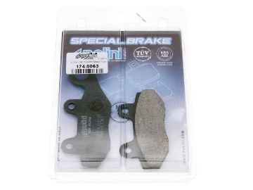 Obrázok z brzdové platničky Polini organic pre Keeway, Kymco, Peugeot, TGB