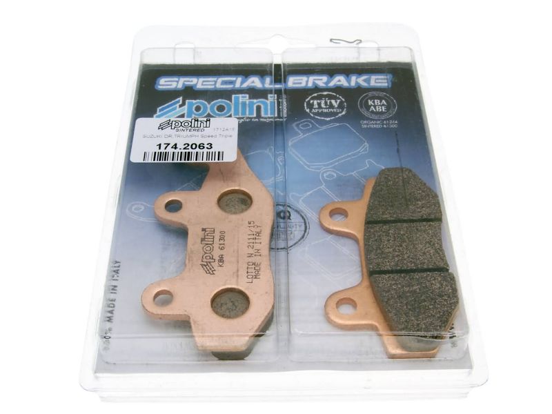 Obrázok z brzdové platničky Polini sintered pre Keeway, Kymco, Peugeot, TGB