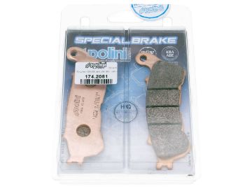 Obrázok z brzdové platničky Polini sintered pre Honda forza, S-Wing FES, Suzuki Burgman, Sixteen