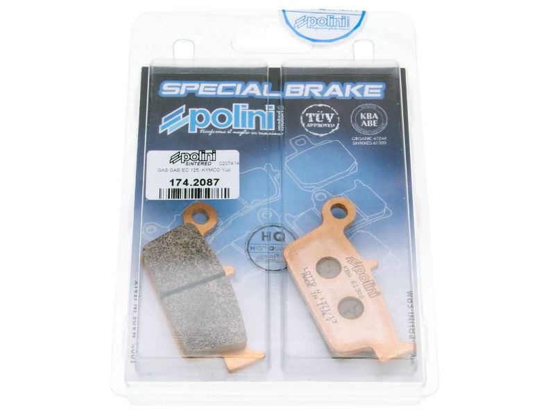 Obrázok z brzdové platničky Polini sintered pre Kymco Curio, Fever ZXI, ZXII, KB50, Top Boy, Honda Lead, Shadow