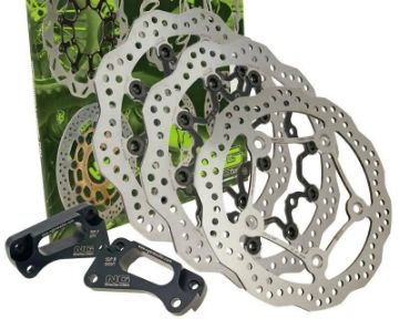 Obrázok z Brzdový kotúč sada NG Wavy OVERSIZE pre Yamaha T-Max 530 (12-14) predn.+ vzadu