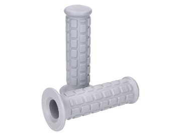 Obrázok z Rukoväte / gripy sada, zaslepené prevedenie sivá pre automatický moped (22, 24 mm)