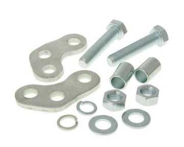 Obrázok z podložka pod tlmič zvyšujúca  strieborná f. pre Derbi Senda (00-), Aprilia RX, SX, Gilera RCR, SMT