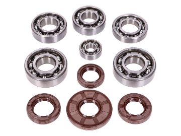 Obrázok z ložiska guličkové sada Schmitt kovová klietka C4 pre motor Simson M500