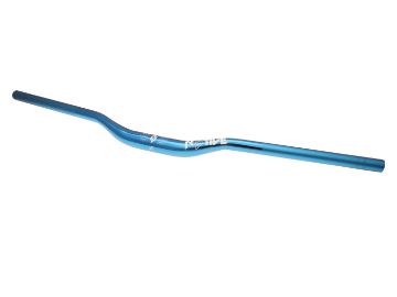 Obrázok z riadidlá  AL6061 760x31.8, 25mm stúpanie 5° up-, 9° zošykmenie  - modrá f.