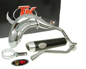 Obrázok z výfuk Turbo Kit Bufanda RQ chrom E-schválenie pre Derbi Senda DRD Pro 06-