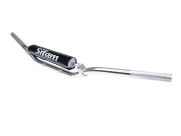 Obrázok z Riadidlá motorcross  s priečkou a chráničom  elox aluminum strieborná pre - 22mm