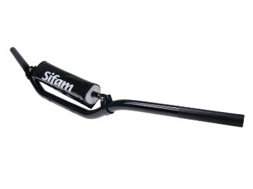 Obrázok z Riadidlá motorcross  s priečkou a chráničom  elox aluminum čierna farba - 22mm