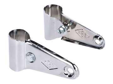 Obrázok z sada držiakov svetlometov dlhý typ 40mm chróm pre Moped, Mokick