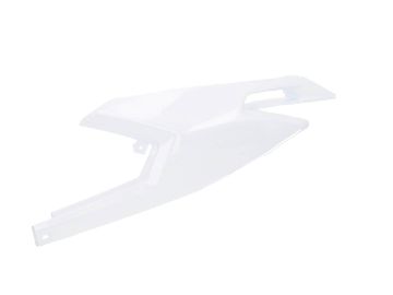 Obrázok z bočný kryt ľavý vzadu OEM biela farba pre Aprilia RX, SX, Derbi Senda, Gilera RCR, SMT 50 Euro4 2018-