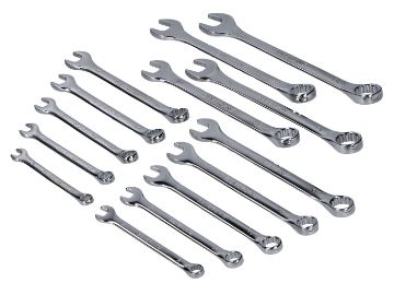 Obrázok z sada kombinovaných kľúčov metrických 8-24mm 14-dielna