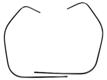 Obrázok z Okrasná krajná lišta  ľavá strana + pravá strana, čierna farba Vespa GT, GTS, GTV 125-300cc