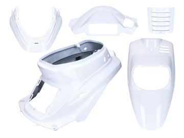 Obrázok z kapotáž sada biela farba 5-dielov pre MBK Booster