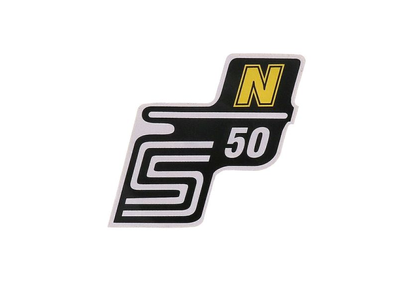 Obrázok z Nápis - emblem - samolepka S50 N žltá pre Simson S50