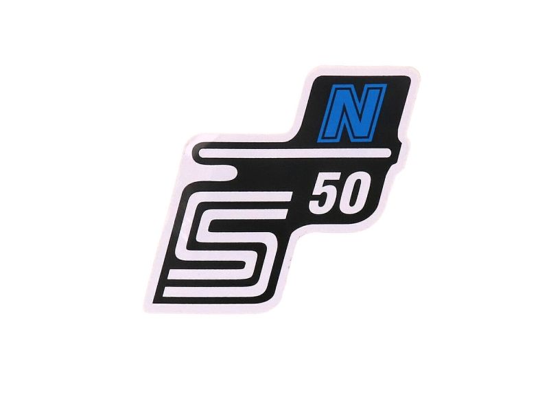 Obrázok z Nápis - emblem - samolepka S50 N modrá farba Simson S50