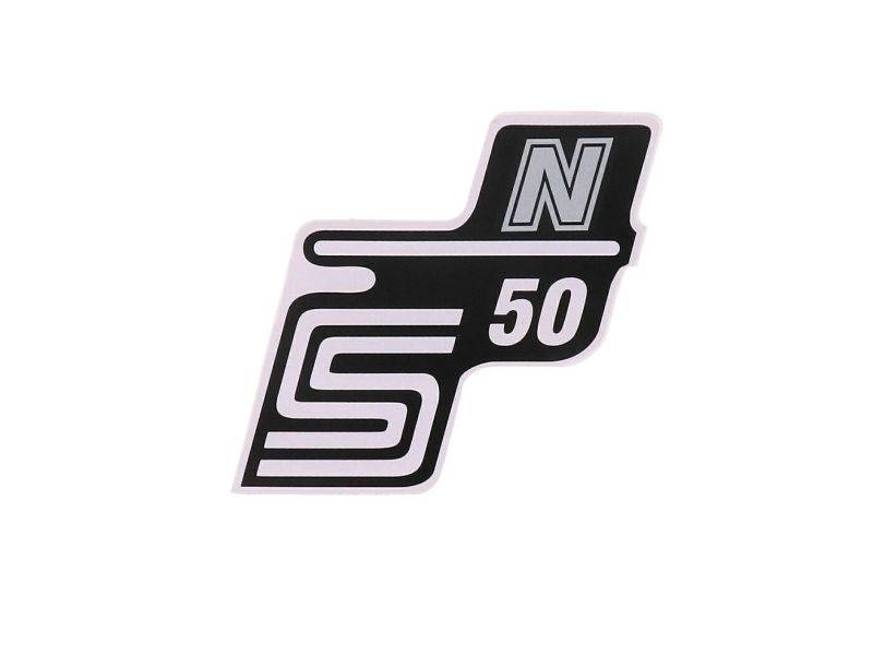 Obrázok z Nápis - emblem - samolepka S50 N strieborná pre Simson S50