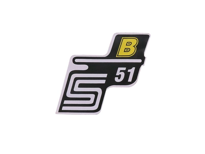 Obrázok z Nápis - emblem - samolepka S51 B žltá pre Simson S51